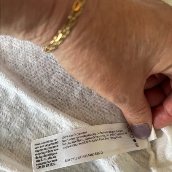 Eileen Fisher Women's White Tank Top perfect basic for any women XXS - Picture 5 of 5